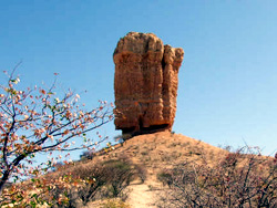 Finger Rock at Ogab River, west of Outjo